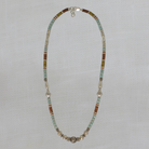 Mixed Metals and Gemstone Feature Bead Necklace - Beyond Biasa