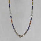 Mixed Metals and Gemstone Feature Bead Necklace - Beyond Biasa