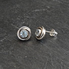 Silver Nest Gemstone Stud Earrings - Beyond Biasa