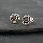 Silver Nest Gemstone Stud Earrings - Beyond Biasa