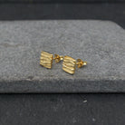 Textured Square Stud Earrings