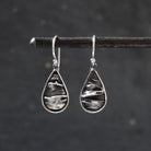 Textured Silver Teardrop Earrings - Beyond Biasa