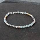 Amazonite Bracelet with Sterling Silver Copper and Brass - Beyond Biasa