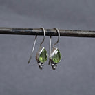 Peridot and Sterling Silver Teardrop Earrings - Beyond Biasa