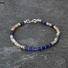 Lapis Lazuli Bracelet with Sterling Silver Copper and Brass - Beyond Biasa