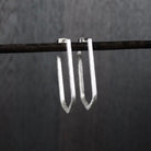 Geometric Hoop Earrings in Sterling Silver or Gold Vermeil - Beyond Biasa